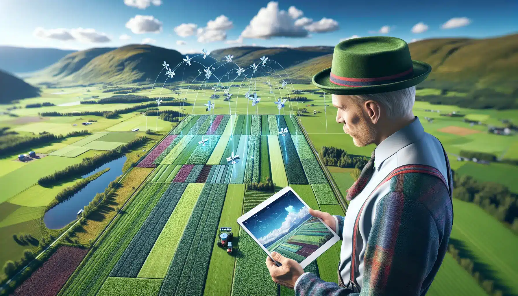 Satellittdata for landbruk og avlingsoptimalisering: &oslash;kt effektivitet og b&aelig;rekraft i norsk jordbruk &ndash; illustrasjon 1