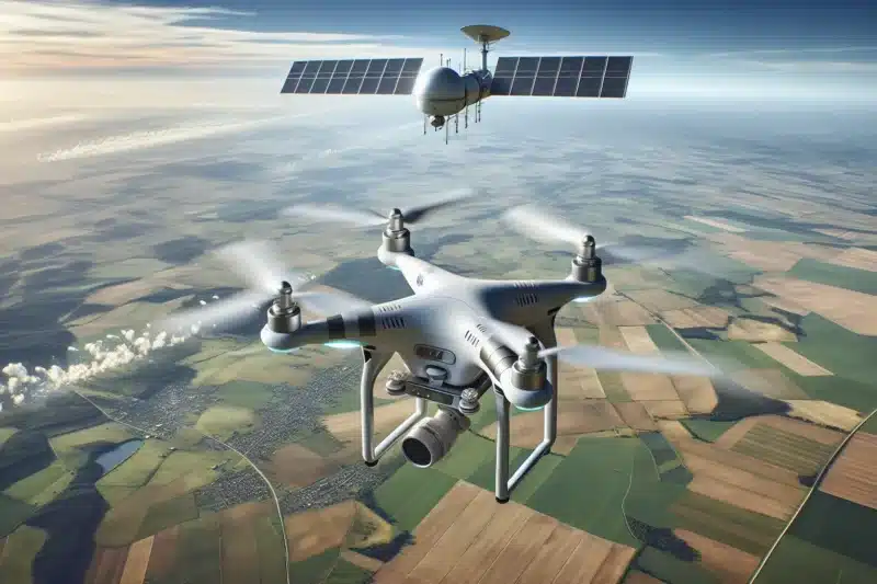 Droner og satellitter – to teknologier som jobber sammen for bedre data og smartere beslutninger