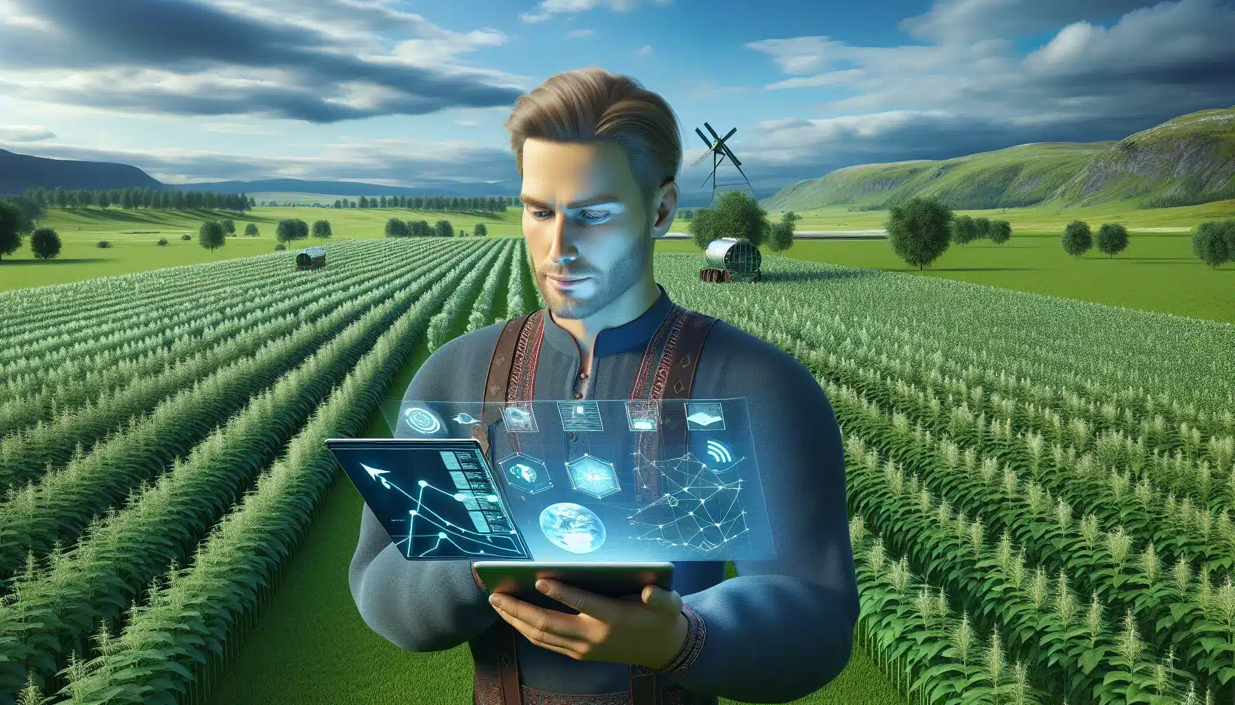 Satellitter i jordbruket: presisjonslandbruk for bedre avlinger og &oslash;kt ressursutnyttelse &ndash; illustrasjon 1