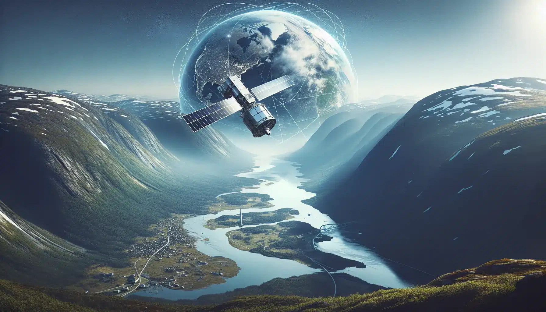 Hvordan satellitter muliggj&oslash;r global e-handel: raskere leveringer, sikre betalinger og dekning &ndash; illustrasjon 1