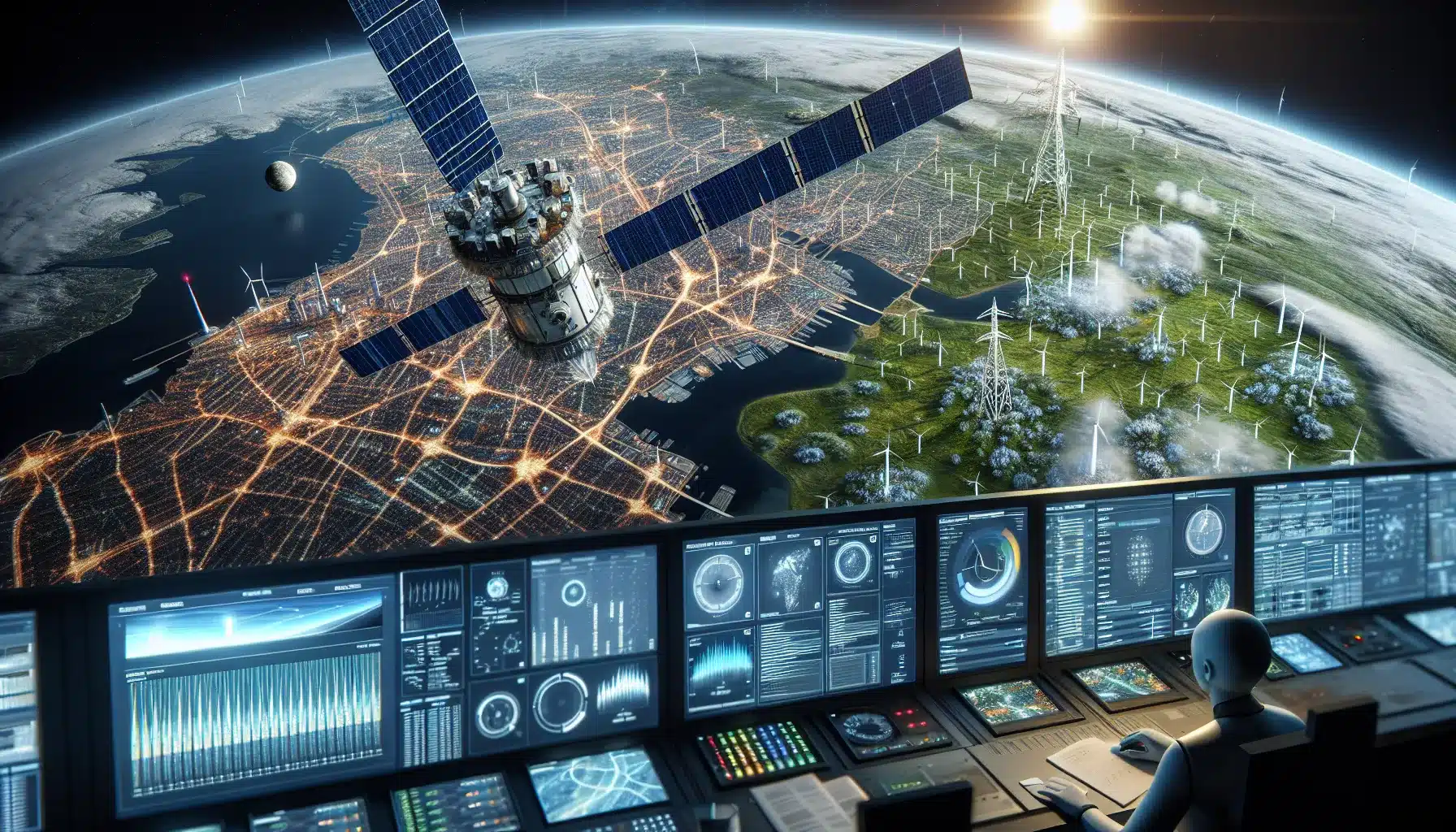 Satellitter og overv&aring;kning av energiforbruk: bygger smartere byer med sanntidsdata &ndash; illustrasjon 1