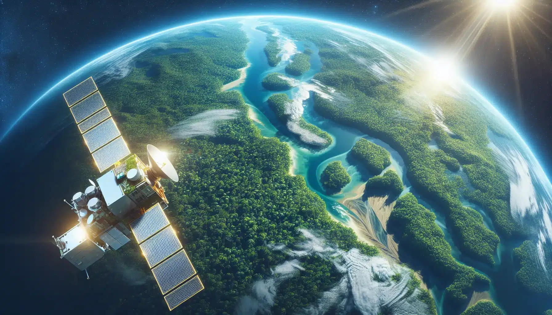 Satellitter og overv&aring;kning av avskoging: beskytter regnskogen med varsler i sanntid &ndash; illustrasjon 2