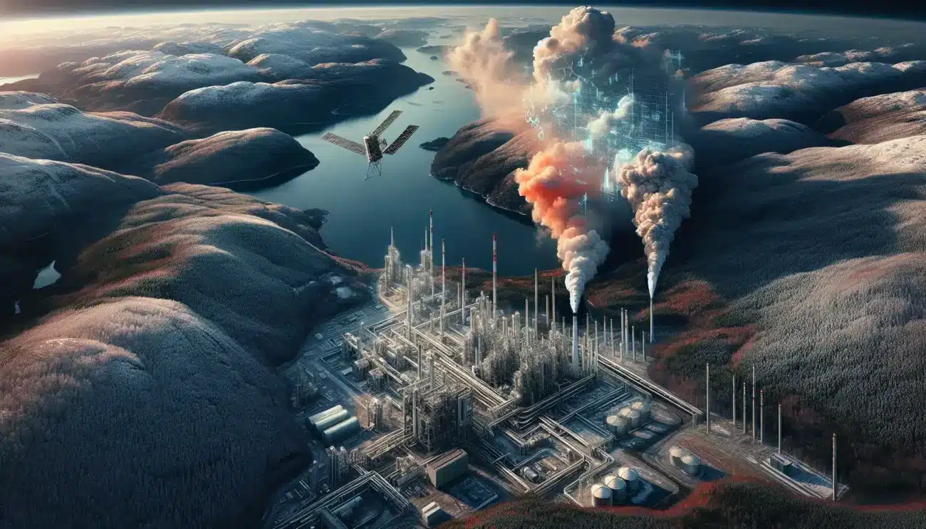 Slik brukes satellitter overvake redusere co2 utslipp fra industri hovedbilde
