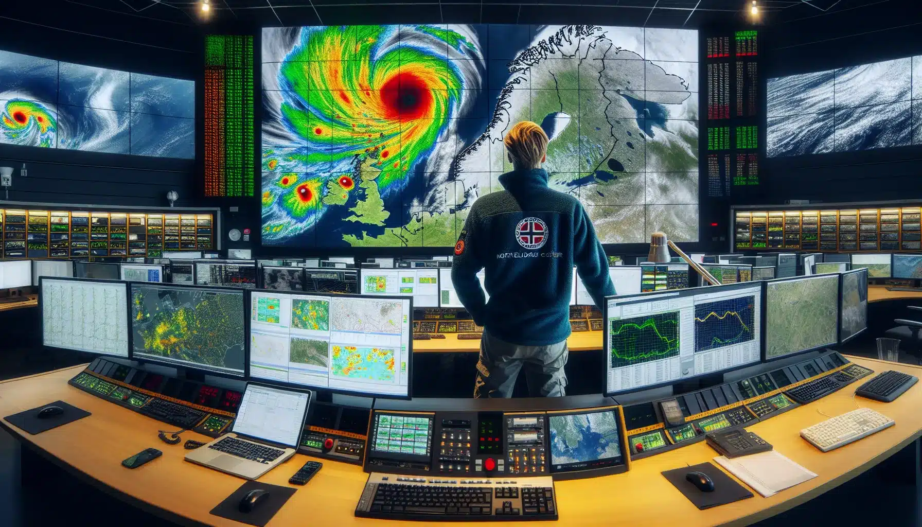 Hvordan satellitter muliggj&oslash;r sanntidsanalyse av v&aelig;rfenomener &ndash; illustrasjon 1